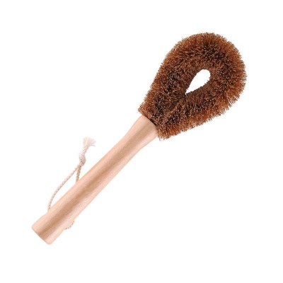 Natural coconut brown non-stick oil long handle pot brush Dish washing oil cleaning brush