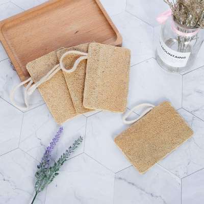 Natural Loofah Dishwashing pad biodegradable Scrub Pad Dish Easy To Clean Scrubber Sponge Kitchen Clean Brushes Scrub Pad