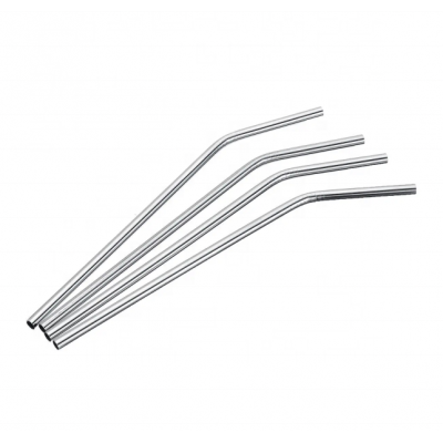 2020 Eco friendly Metal Customized logo drinking straw stainless steel with Cleaning Brushes