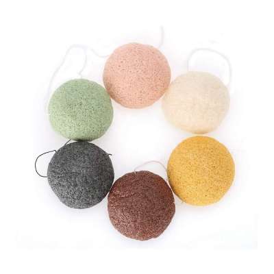 100% Natural Konjac bamboo charcoal Sponges for All Skin Type Face Exfoliating and Deep Pore Cleansing  Konjac Sponge